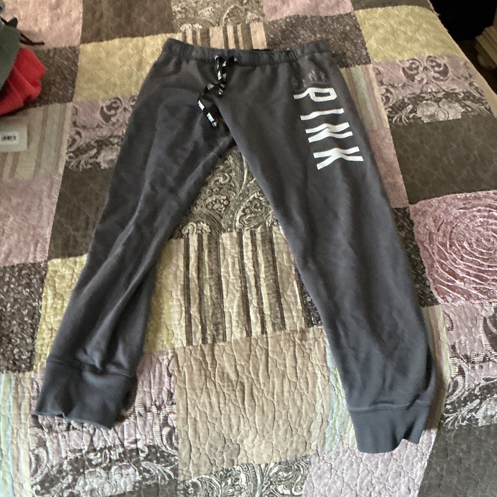 PINK Victoria's Secret Charcoal Joggers